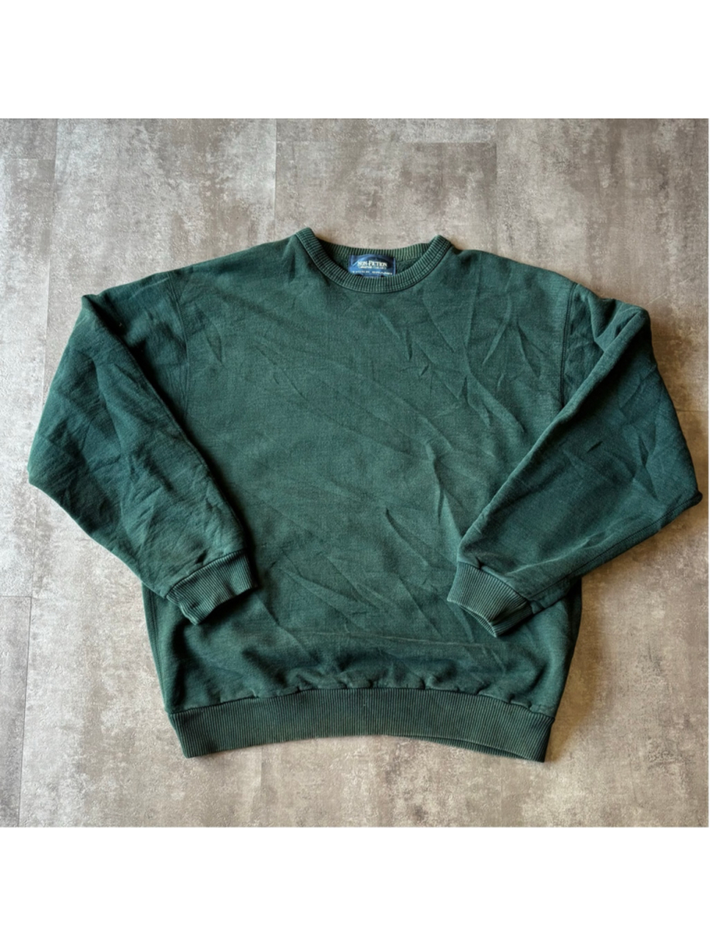 Vintage Non Fiction Sweatshirt Mens Medium Green Made in Canada
